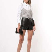 Load image into Gallery viewer, Sequin Shiny Crystal Chain Tank Top