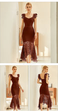 Load image into Gallery viewer, New Spaghetti Strap Lace Sleeveless Party Bandage Dress