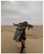 Load image into Gallery viewer, Long Leopard Print Warm Fluffy Faux Fur Trench Coat