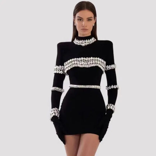 Crystal Bodycon Mini Dress