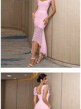 Load image into Gallery viewer, New Spaghetti Strap Lace Sleeveless Party Bandage Dress