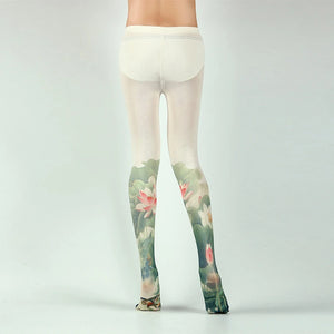 Retro Oil Painting Printed Tights