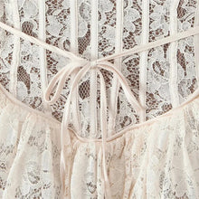 Load image into Gallery viewer, VINTAGE CREAM LACE MINI DRESS