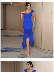 New Spaghetti Strap Lace Sleeveless Party Bandage Dress