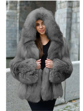 Load image into Gallery viewer, Faux Fur Warm Coat