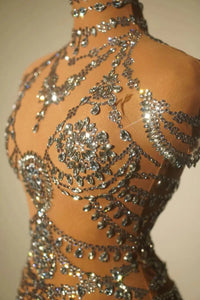 sparkle rhinestones bodysuit