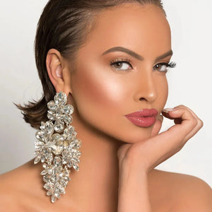 Oversize Rhinestone Earrings