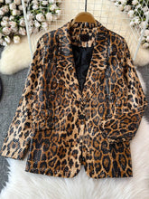 Load image into Gallery viewer, Leopard Temperament Blazer