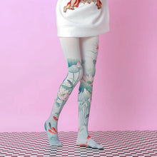 Load image into Gallery viewer, Retro Oil Painting Printed Tights