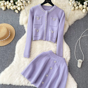 Pearls Knit Suit