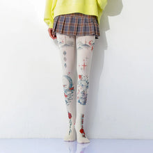 Load image into Gallery viewer, Retro Oil Painting Printed Tights