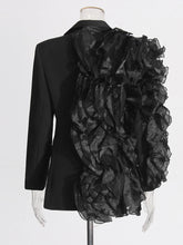 Load image into Gallery viewer, Spliced Ruffles Elegant Blazer