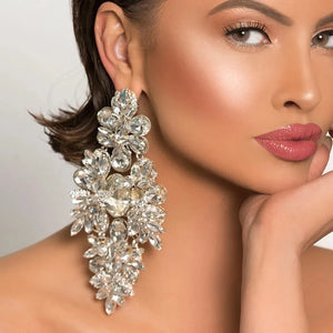 Oversize Rhinestone Earrings