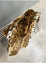 Load image into Gallery viewer, Leopard Print Faux Fur Coat