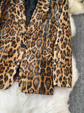 Load image into Gallery viewer, Leopard Temperament Blazer