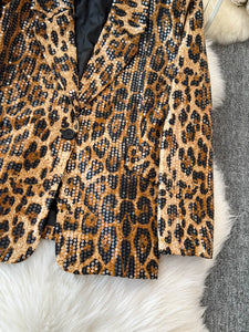 Leopard Temperament Blazer