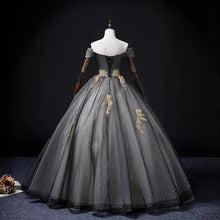 Load image into Gallery viewer, Customized Black Ball Gown Quinceanera Dress