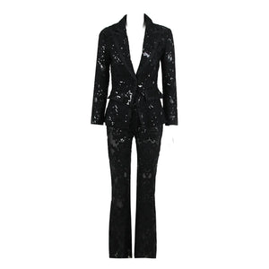 Designer Runway Suit Set