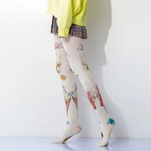 Load image into Gallery viewer, Retro Oil Painting Printed Tights