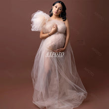 Load image into Gallery viewer, One Shoulder Maternity Dress