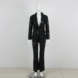 Designer Runway Suit Set