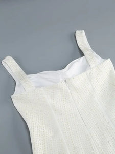 Luxury Designer White Pearl Studded Tank