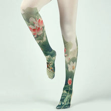 Load image into Gallery viewer, Retro Oil Painting Printed Tights