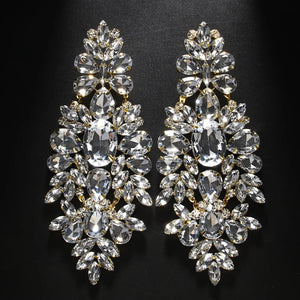 Oversize Rhinestone Earrings