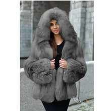 Load image into Gallery viewer, Faux Fur Warm Coat