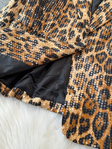 Leopard Temperament Blazer