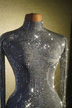 Load image into Gallery viewer, Sparkly Long Sleeve Crystal Rompers