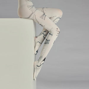 Retro Oil Painting Printed Tights