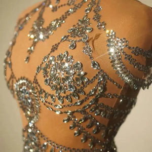 sparkle rhinestones bodysuit