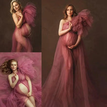 Load image into Gallery viewer, One Shoulder Maternity Dress