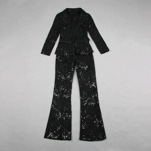 Designer Runway Suit Set