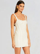 Load image into Gallery viewer, Luxury Designer White Pearl Studded Tank