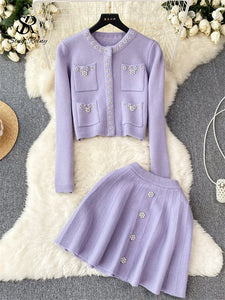 Pearls Knit Suit