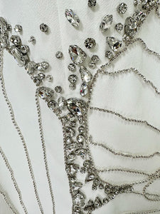 Luxurious Crystal Diamonds Beaded  Dress