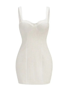 Luxury Designer White Pearl Studded Tank