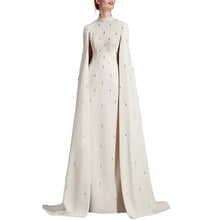 Load image into Gallery viewer, Train Ivory Floor-Length Evening Dress