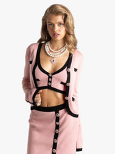 Load image into Gallery viewer, Elegant Pink Bandage Three Piece Set