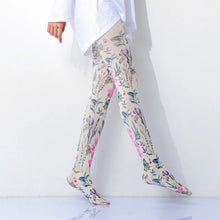 Load image into Gallery viewer, Retro Oil Painting Printed Tights