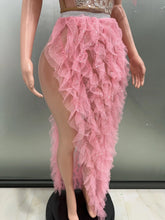 Load image into Gallery viewer, Pink Ruffles Sexy Strapless Mini Tops Two-Pieces Set Dress