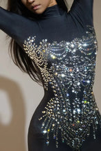 Load image into Gallery viewer, Sparkling Rhinestone Stretch Jumpsuit