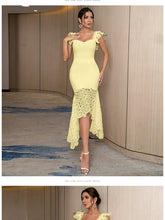 Load image into Gallery viewer, New Spaghetti Strap Lace Sleeveless Party Bandage Dress