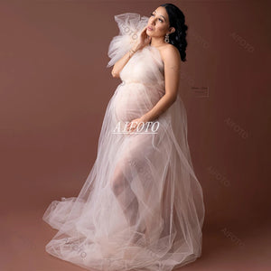 One Shoulder Maternity Dress