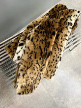 Load image into Gallery viewer, Leopard Print Faux Fur Coat