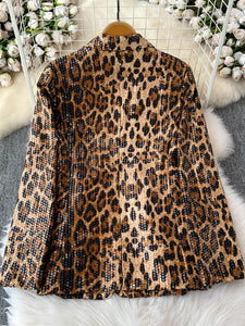 Leopard Temperament Blazer