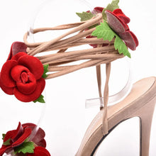 Load image into Gallery viewer, Satin Rose High Heel