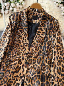 Leopard Temperament Blazer